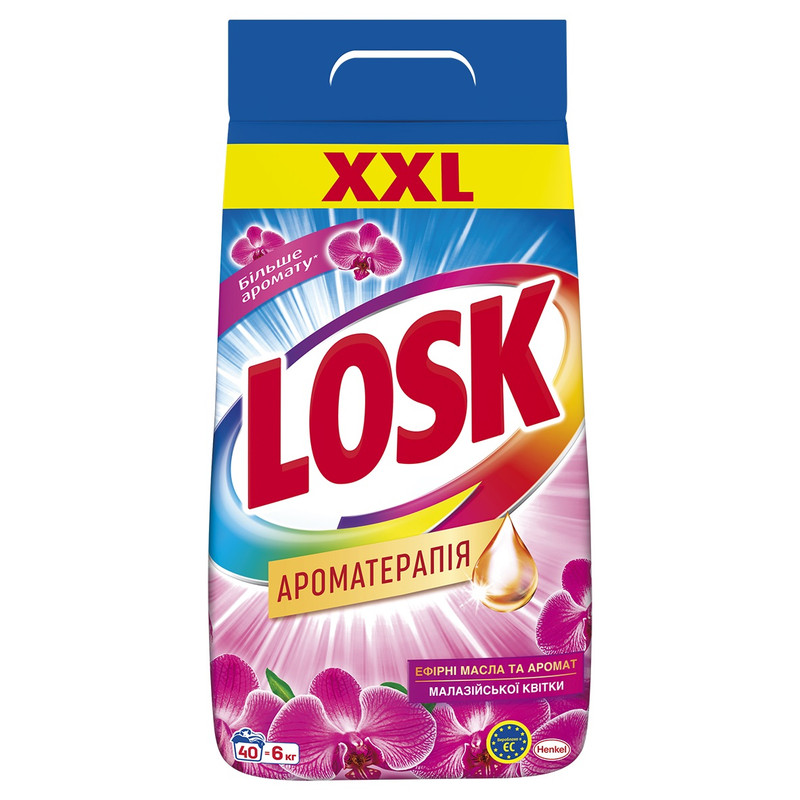 Порошок пральний LOSK Ароматерапія, універсальний, 6кг